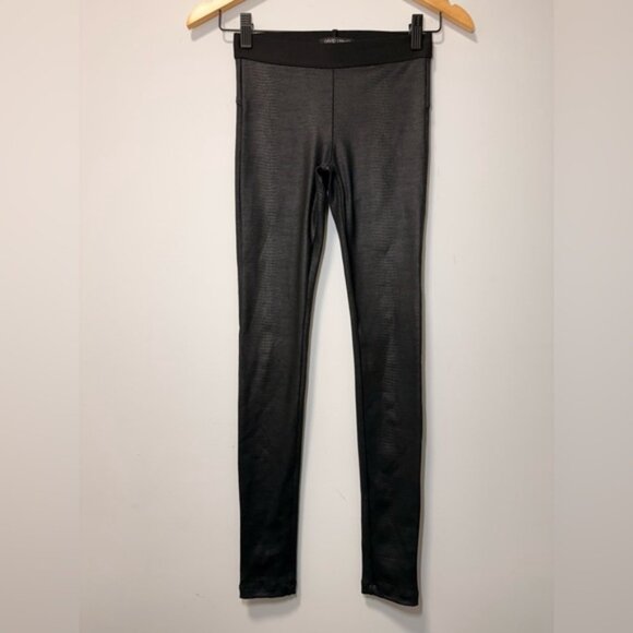 David Lerner Snake Print Black Leggings size XS - Picture 3 of 7